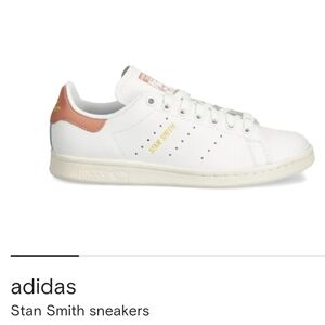 Adidas Stan Smith Women's Leather sneakers White and Pink, Size 8 New In Box